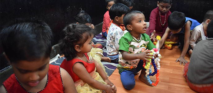 Engaging and educational games to improve learning among the children at Anganwadi Centre