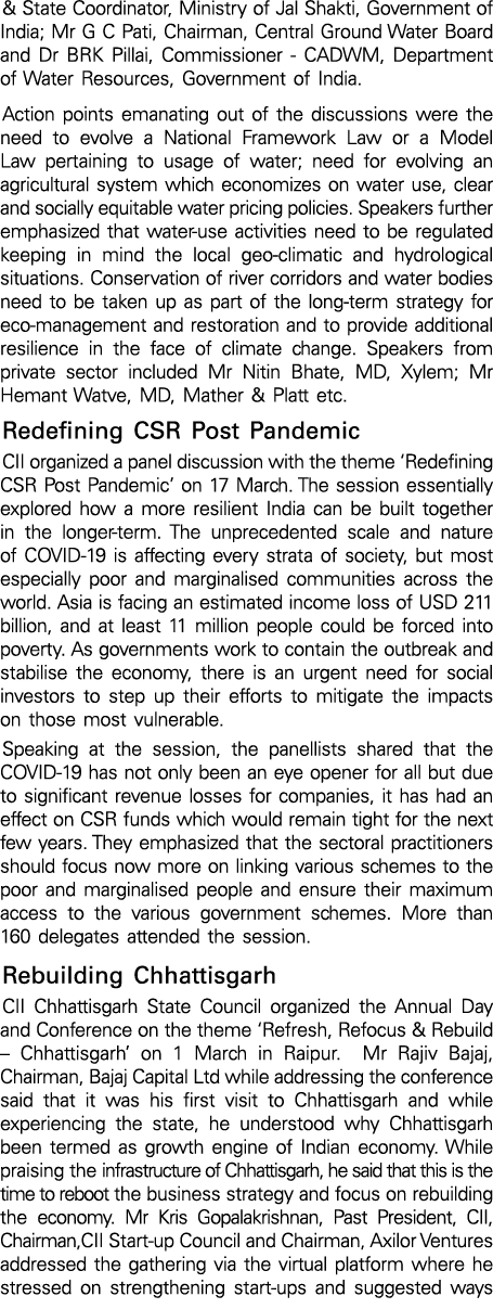 & State Coordinator, Ministry of Jal Shakti, Government of India; Mr G C Pati, Chairman, Central Ground Water Board a   