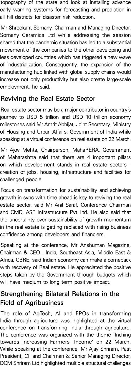 topography of the state and look at installing advance early warning systems for forecasting and prediction in all hi   