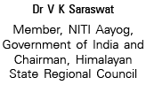 Dr V K Saraswat Member, NITI Aayog, Government of India and Chairman, Himalayan State Regional Council