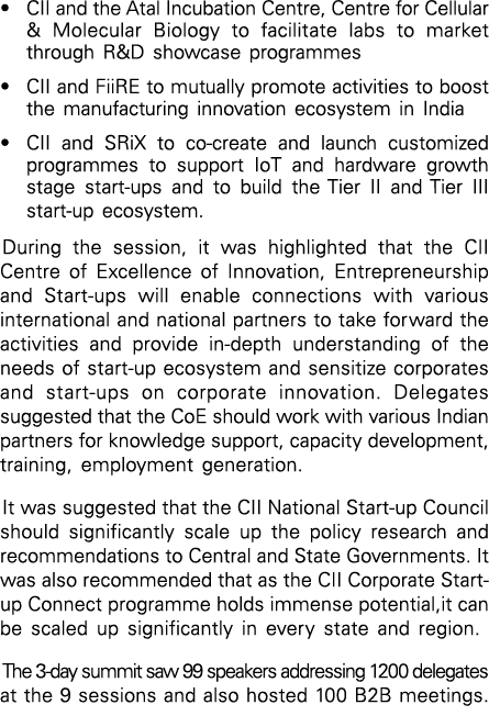   CII and the Atal Incubation Centre, Centre for Cellular & Molecular Biology to facilitate labs to market through R&   