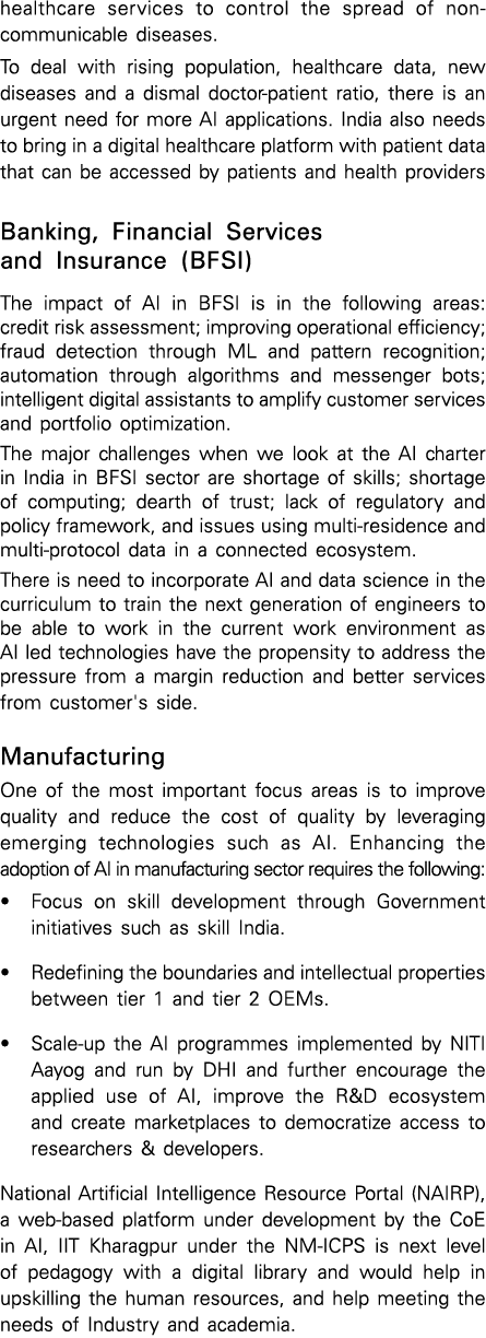 healthcare services to control the spread of non-communicable diseases  To deal with rising population, healthcare da   