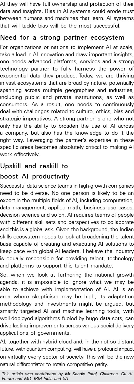 AI they will have full ownership and protection of their data and insights  Bias in AI systems could erode trust betw   
