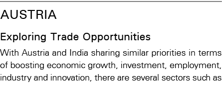 Austria Exploring Trade Opportunities With Austria and India sharing similar priorities in terms of boosting economic   