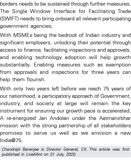 borders needs to be sustained through further measures  The Single Window Interface for Facilitating Trade (SWIFT) ne   