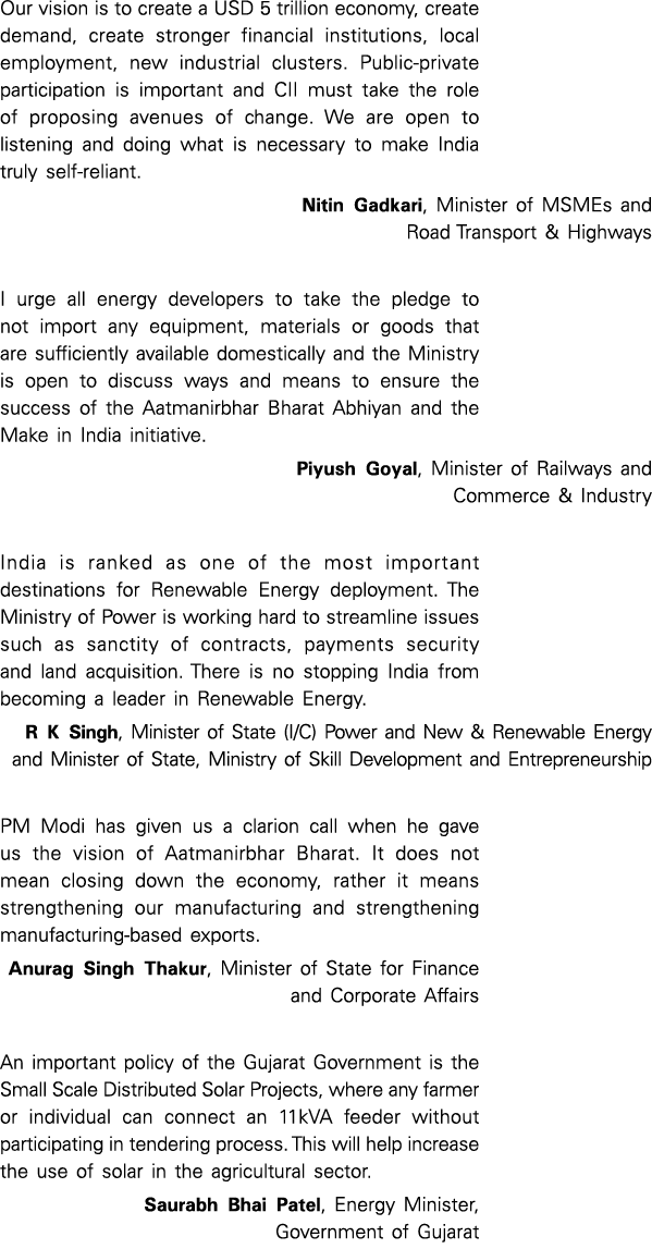 Our vision is to create a USD 5 trillion economy, create demand, create stronger financial institutions, local employ   