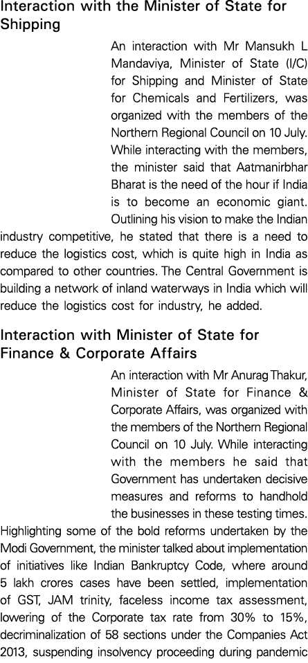 Interaction with the Minister of State for Shipping An interaction with Mr Mansukh L Mandaviya, Minister of State (I    