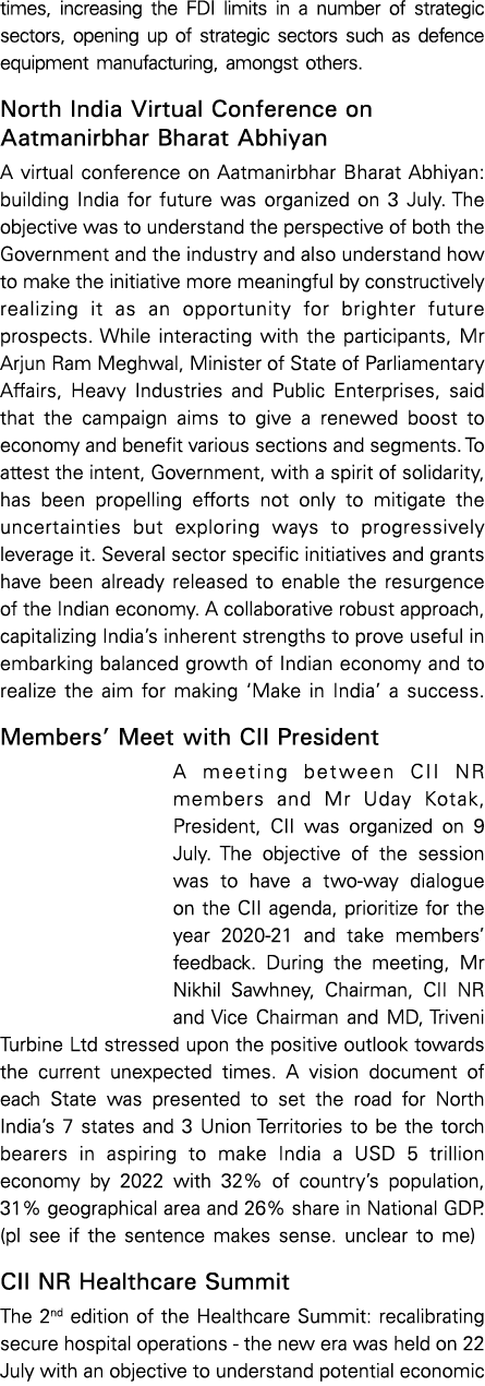 times, increasing the FDI limits in a number of strategic sectors, opening up of strategic sectors such as defence eq   