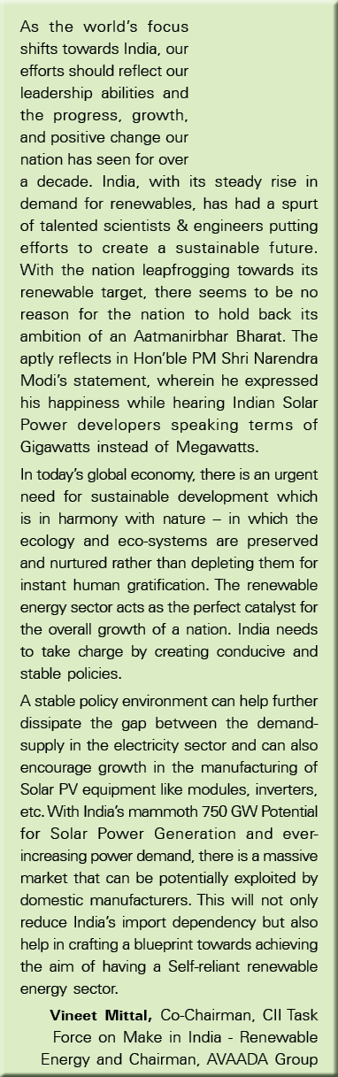 As the world s focus shifts towards India, our efforts should reflect our leadership abilities and the progress, grow   
