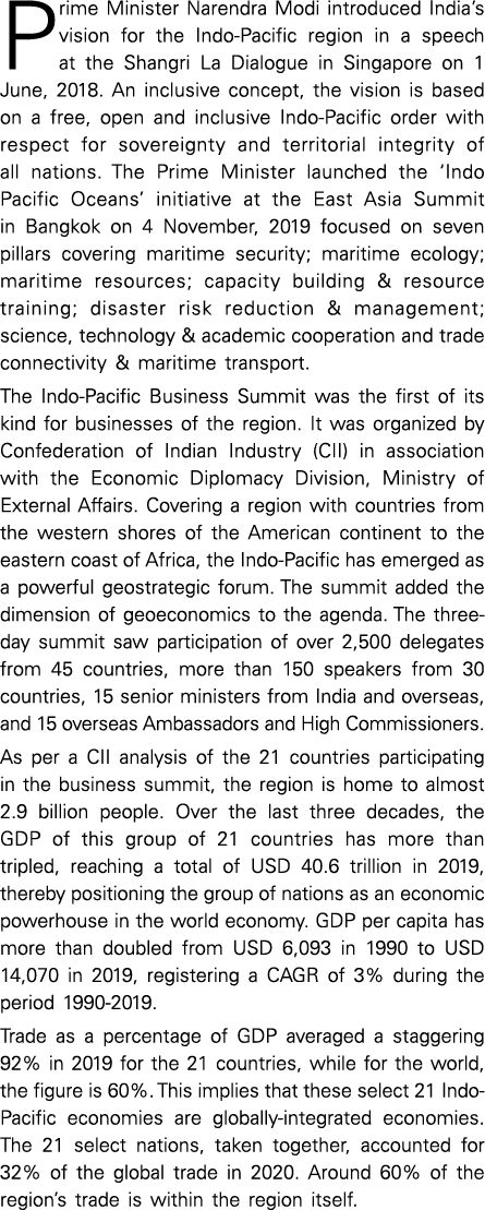 Prime Minister Narendra Modi introduced India s vision for the Indo-Pacific region in a speech at the Shangri La Dial   