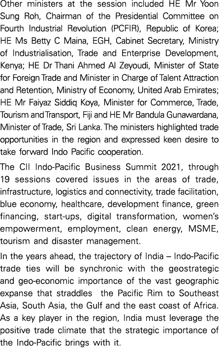 Other ministers at the session included HE Mr Yoon Sung Roh, Chairman of the Presidential Committee on Fourth Industr   