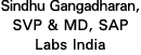 Sindhu Gangadharan, SVP & MD, SAP Labs India