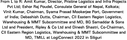 From L to R: Amit Kumar, Director, Pristine Logistics and Infra Projects Pvt Ltd; Eshor Raj Poudel, Consulate General   