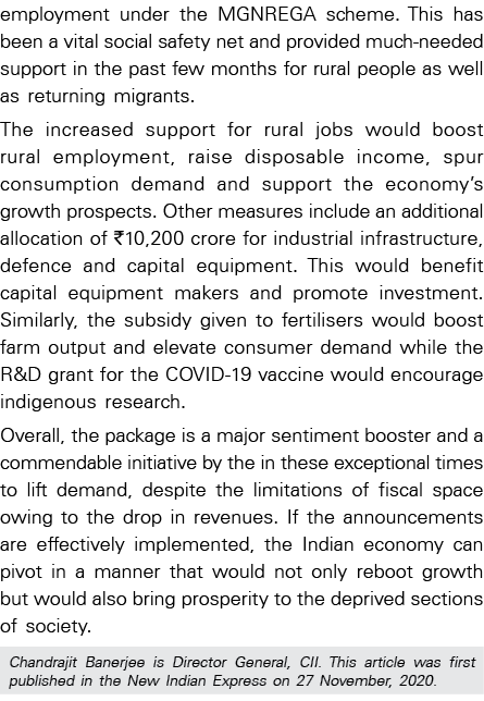 employment under the MGNREGA scheme  This has been a vital social safety net and provided much-needed support in the    