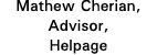Mathew Cherian, Advisor, Helpage