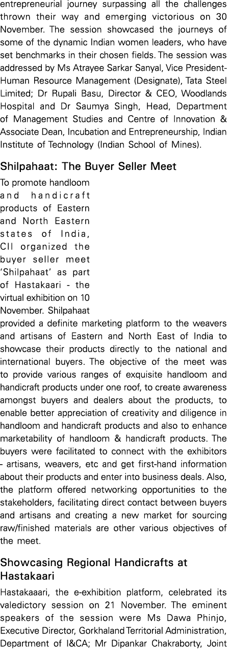 entrepreneurial journey surpassing all the challenges thrown their way and emerging victorious on 30 November  The se   