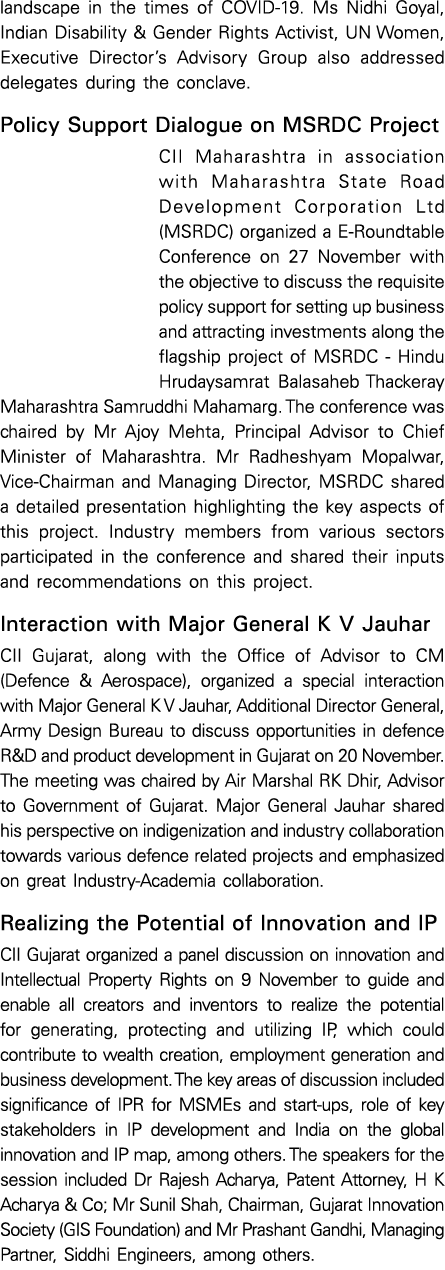 landscape in the times of COVID-19  Ms Nidhi Goyal, Indian Disability & Gender Rights Activist, UN Women, Executive D   
