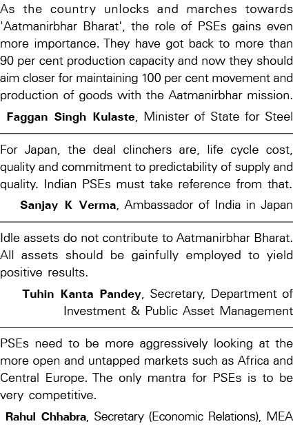 As the country unlocks and marches towards 'Aatmanirbhar Bharat', the role of PSEs gains even more importance  They h   