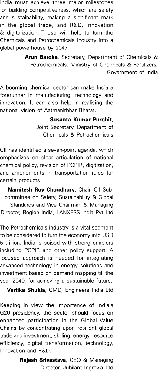 India must achieve three major milestones for building competitiveness, which are safety and sustainability, making a   