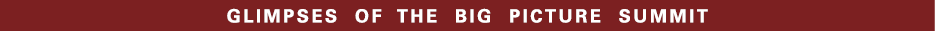 Glimpses OF the Big Picture Summit