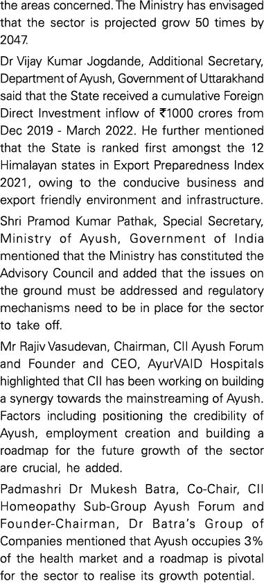 the areas concerned  The Ministry has envisaged that the sector is projected grow 50 times by 2047  Dr Vijay Kumar Jo   
