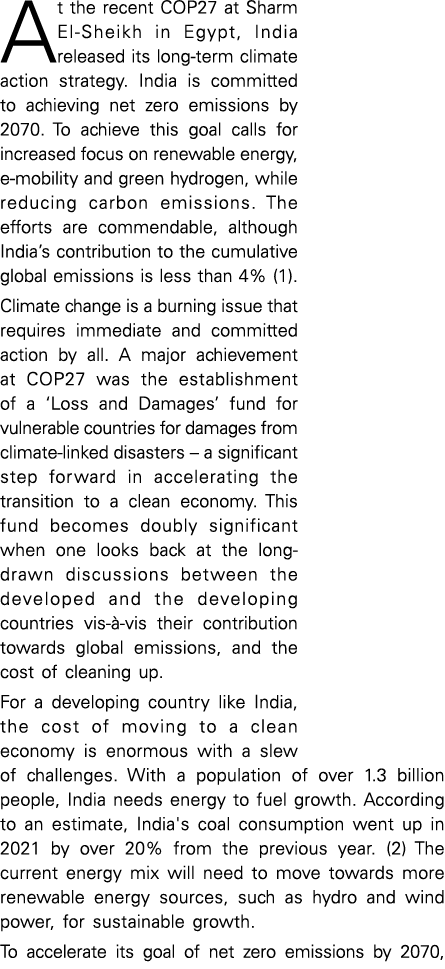 At the recent COP27 at Sharm El-Sheikh in Egypt, India released its long-term climate action strategy  India is commi   