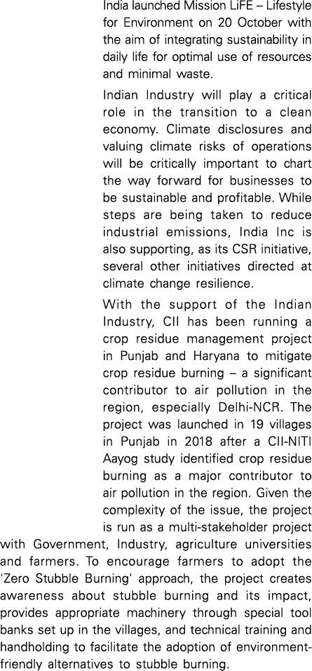 India launched Mission LiFE   Lifestyle for Environment on 20 October with the aim of integrating sustainability in d   