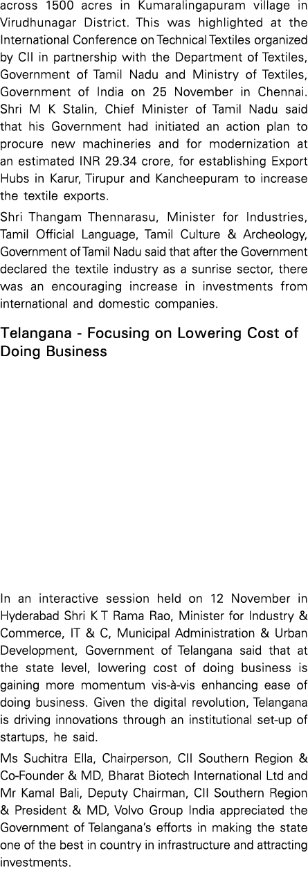 across 1500 acres in Kumaralingapuram village in Virudhunagar District  This was highlighted at the International Con   