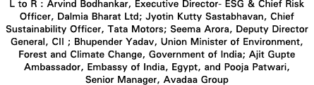 L to R : Arvind Bodhankar, Executive Director- ESG & Chief Risk Officer, Dalmia Bharat Ltd; Jyotin Kutty Sastabhavan,   