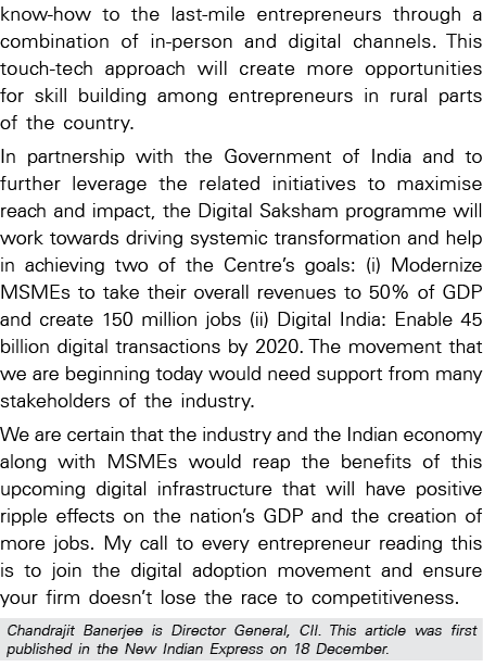 know-how to the last-mile entrepreneurs through a combination of in-person and digital channels  This touch-tech appr   