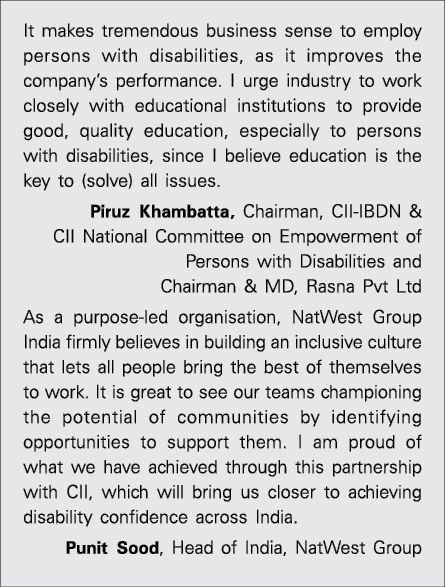 It makes tremendous business sense to employ persons with disabilities, as it improves the company s performance  I u   