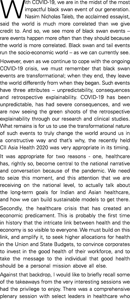 With COVID-19, we are in the midst of the most impactful black swan event of our generation  Nasim Nicholas Taleb, th   