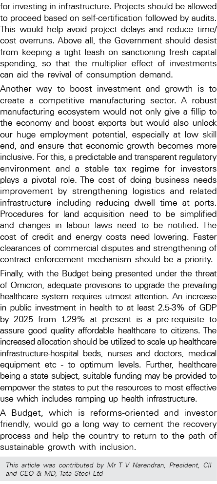 for investing in infrastructure  Projects should be allowed to proceed based on self-certification followed by audits   