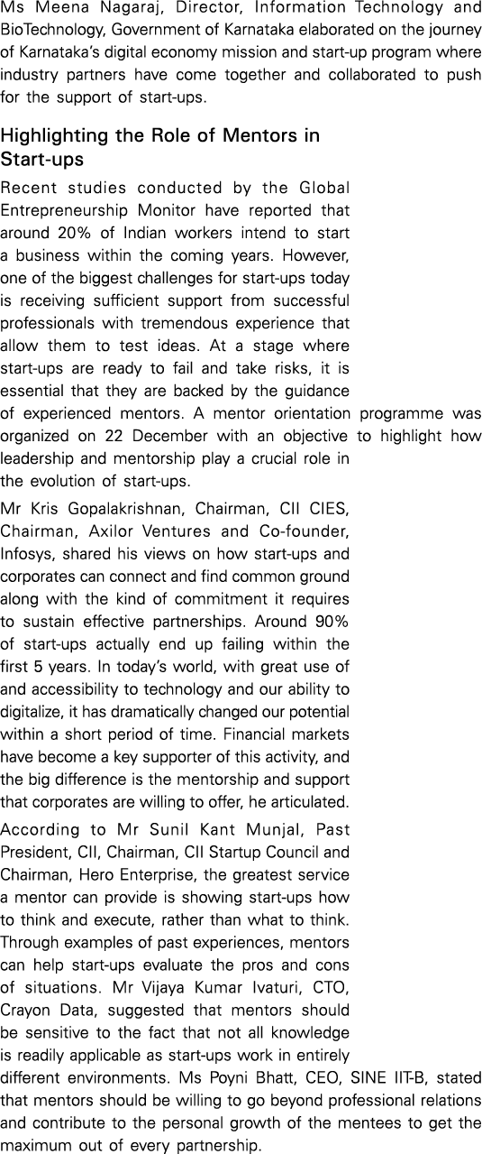 Ms Meena Nagaraj, Director, Information Technology and BioTechnology, Government of Karnataka elaborated on the journ   