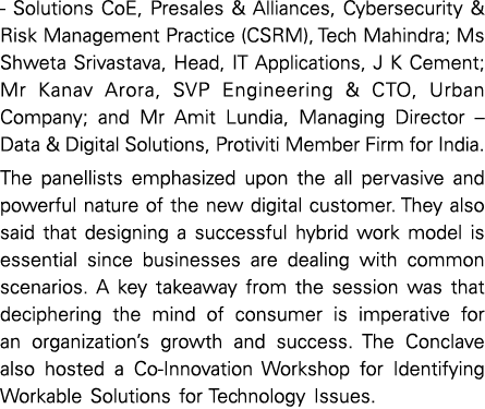  Solutions CoE, Presales & Alliances, Cybersecurity & Risk Management Practice (CSRM), Tech Mahindra; Ms Shweta Sriva...