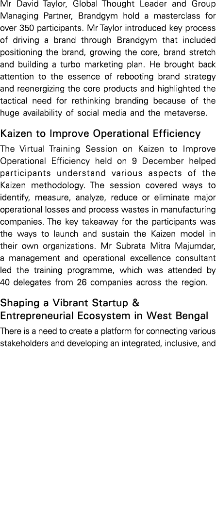 Mr David Taylor, Global Thought Leader and Group Managing Partner, Brandgym hold a masterclass for over 350 participa...