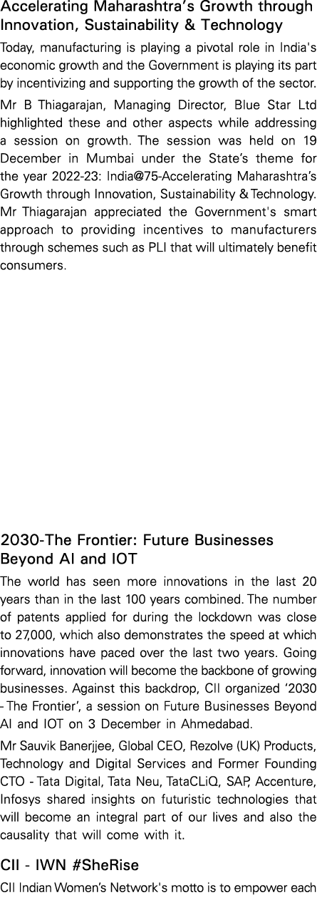 Accelerating Maharashtra’s Growth through Innovation, Sustainability & Technology Today, manufacturing is playing a p...