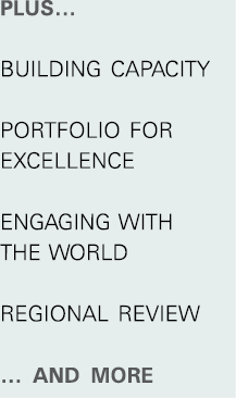 plus    building capacity Portfolio for Excellence Engaging with the World REGIONAL REVIEW     AND MORE