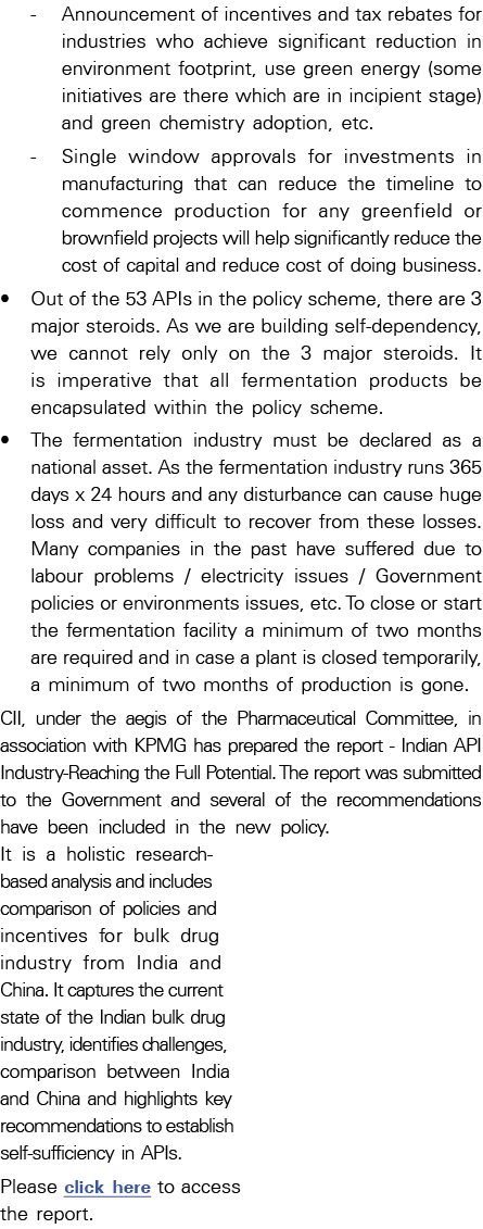  - Announcement of incentives and tax rebates for industries who achieve significant reduction in environment footpri   