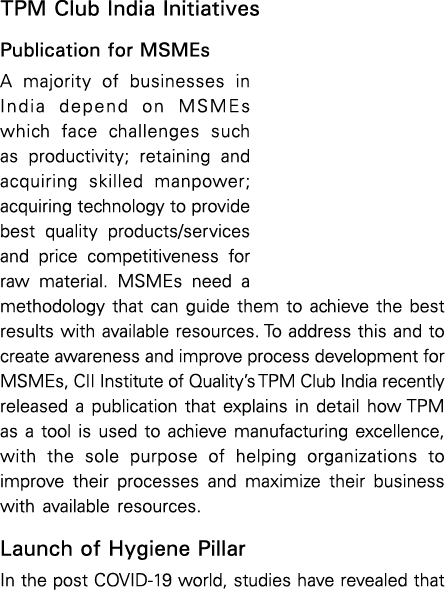 TPM Club India Initiatives Publication for MSMEs A majority of businesses in India depend on MSMEs which face challen   