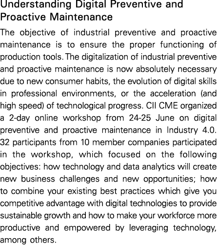 Understanding Digital Preventive and Proactive Maintenance The objective of industrial preventive and proactive maint   