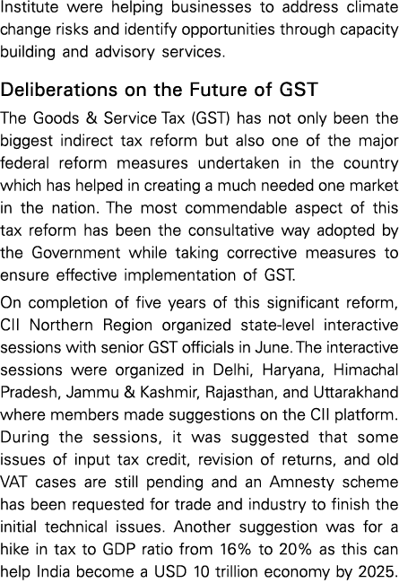 Institute were helping businesses to address climate change risks and identify opportunities through capacity buildin   