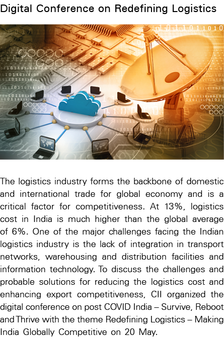 Digital Conference on Redefining Logistics   The logistics industry forms the backbone of domestic and international    