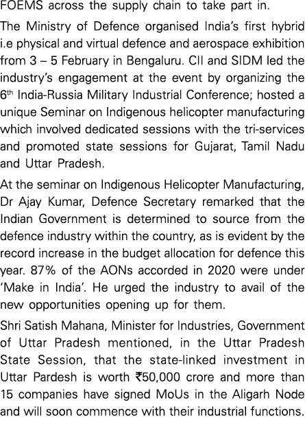 FOEMS across the supply chain to take part in  The Ministry of Defence organised India s first hybrid i e physical an   