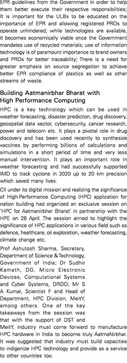 EPR guidelines from the Government in order to help them better execute their respective responsibilities; It is impo   