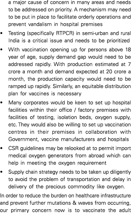 a major cause of concern in many areas and needs to be addressed on priority  A mechanism may need to be put in place   