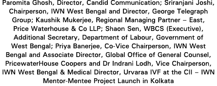 Paromita Ghosh, Director, Candid Communication; Sriranjani Joshi, Chairperson, IWN West Bengal and Director, George T   