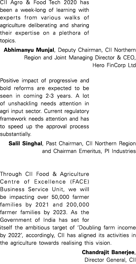 CII Agro & Food Tech 2020 has been a week-long of learning with experts from various walks of agriculture deliberatin   