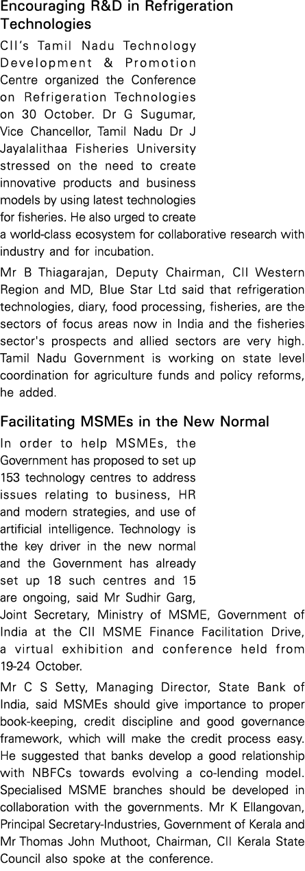 Encouraging R&D in Refrigeration Technologies CII s Tamil Nadu Technology Development & Promotion Centre organized th   