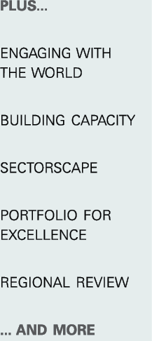 plus    Engaging with the World building capacity sectorscape Portfolio for Excellence REGIONAL REVIEW     AND MORE
